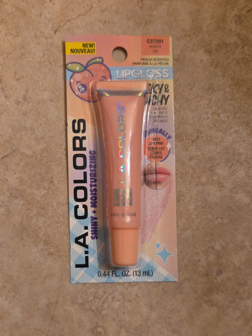 L.A. Colors Peachy Pie Lip Gloss - Peach Scented